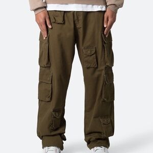 mnml Baggy Cargo Pants - Washed Olive / 32
